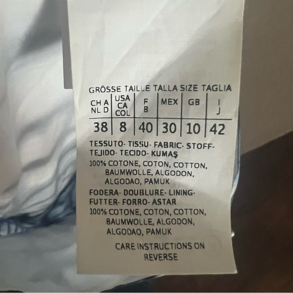 Sportmax Blue and White Checkered Sleeveless Dress - Picture 7 of 8